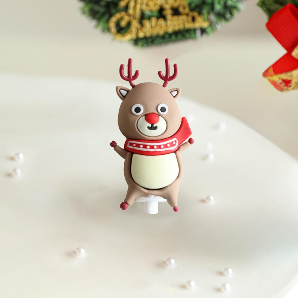 (Ee) Christmas Ornament Decorations Christmas Birthday Cake Decoration Insert Father Christmas Christmas Tree Wreath Three-dimensional Decorations Orn
