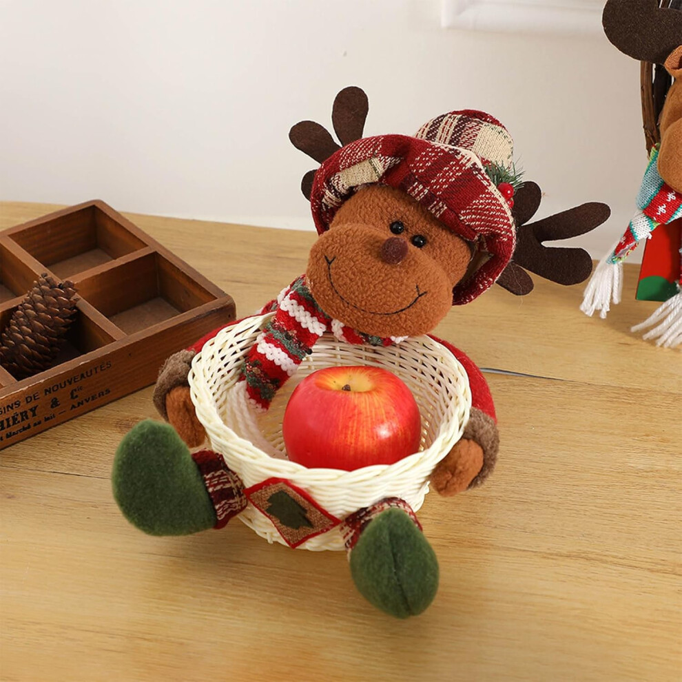 (Aa) Christmas Ornaments Sale Xmas Decorations Christmas Doll Basket Desktop Ornament Christmas Eve Basket Christmas Decoration Sugar Fruit Basket Orn