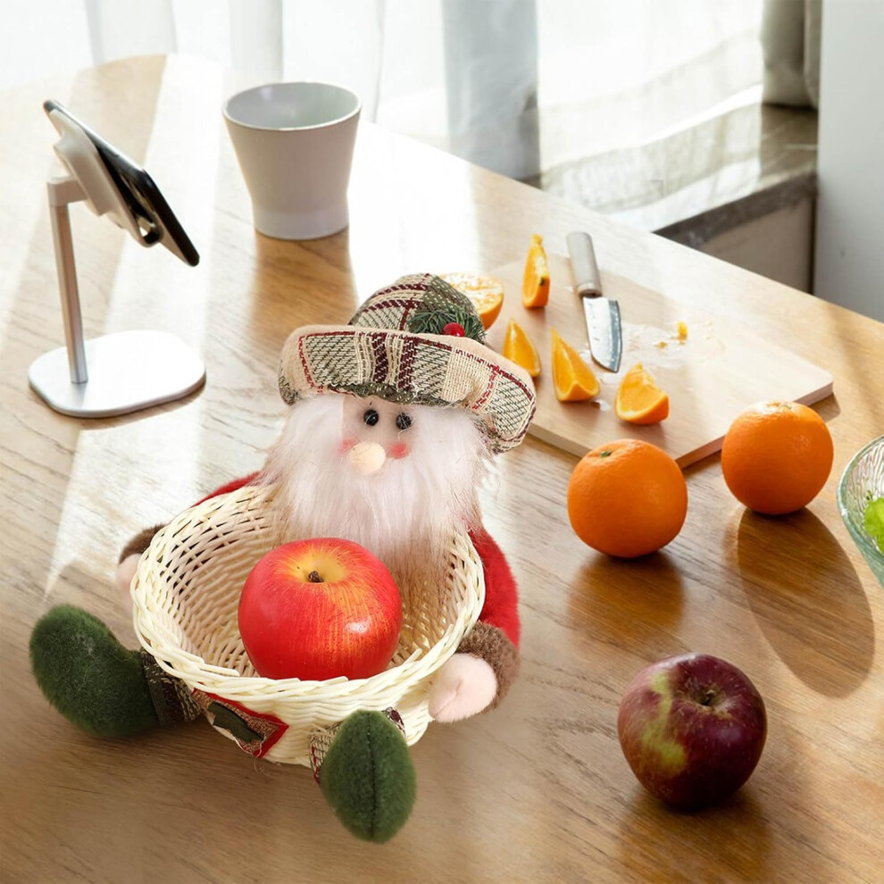 (Bb) Christmas Ornaments Sale Xmas Decorations Christmas Doll Basket Desktop Ornament Christmas Eve Basket Christmas Decoration Sugar Fruit Basket Orn