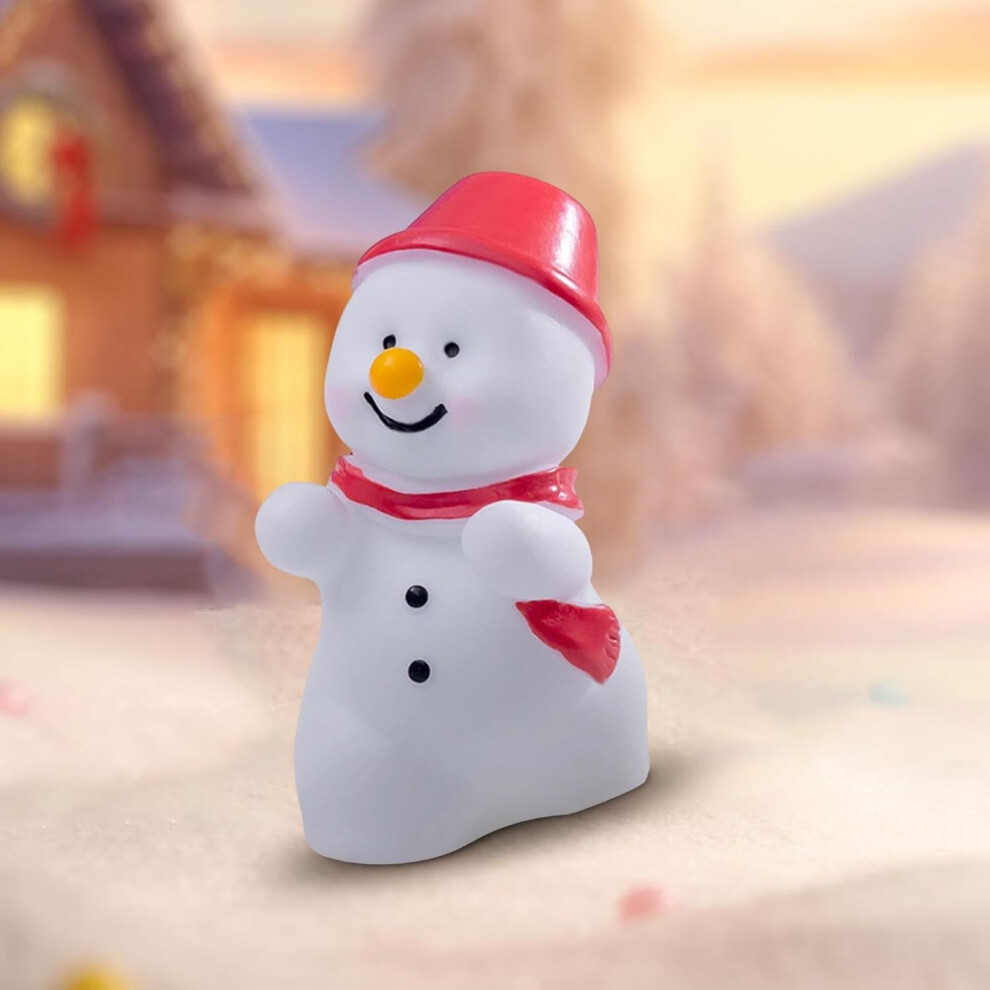 (Hh) Christmas Ornament Xmas Decoration Christmas Hanging Ornament Cute Christmas Snowman Christmas Tree Snowscape Decoration Accessories Miniature Sm
