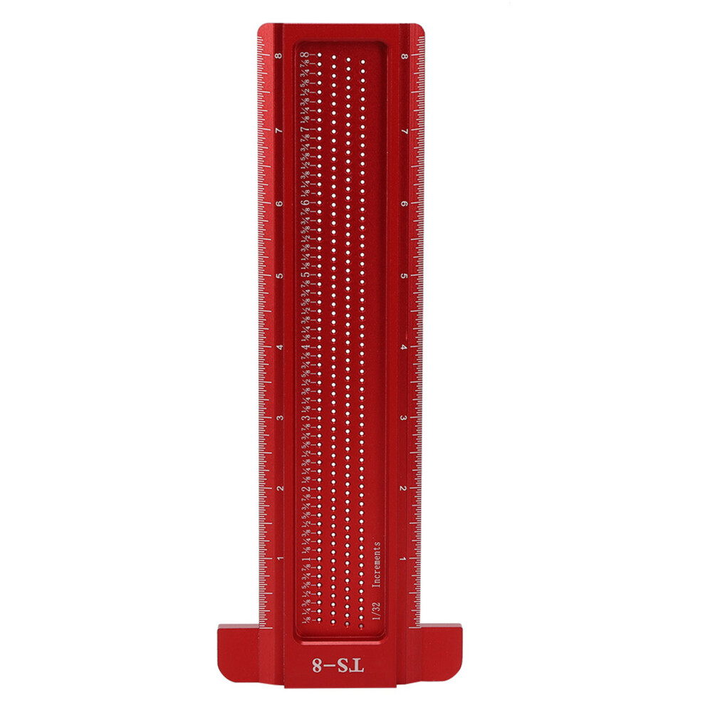 TS-8 Woodworking Hole Ruler Aluminum T shaped