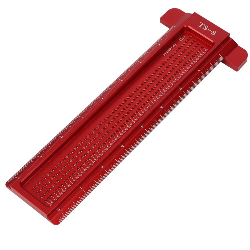 TS-8 Woodworking Hole Ruler Aluminum T shaped 2
