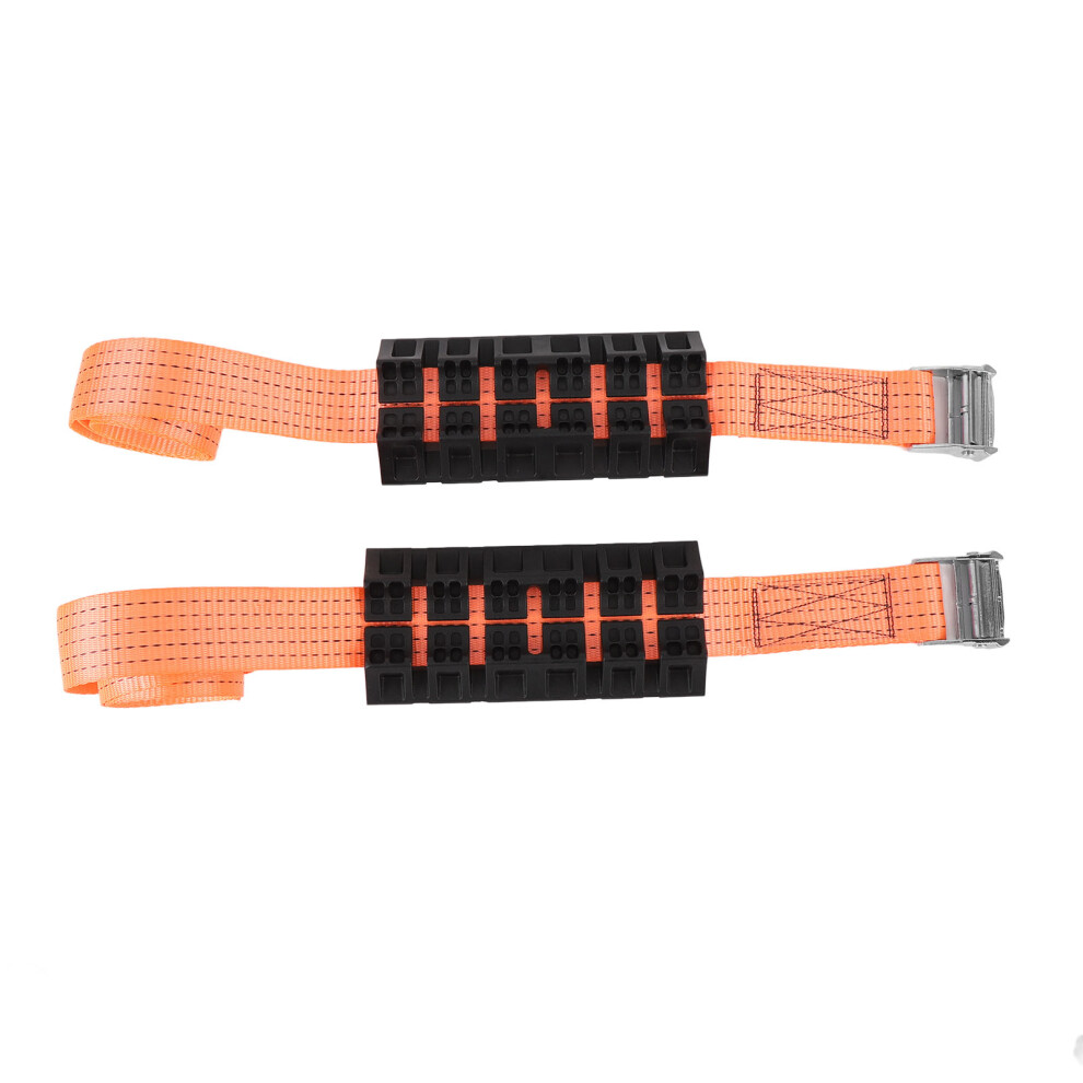 2Pcs Tire Traction Straps For Truck Suv Anti-Skid Emergency Grip With Gloves 6901346391712