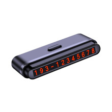 Automobile Temporary Car Parking Card with Night Light Tag, LED Illuminated Parking Permit, Universal Size, Durable Material