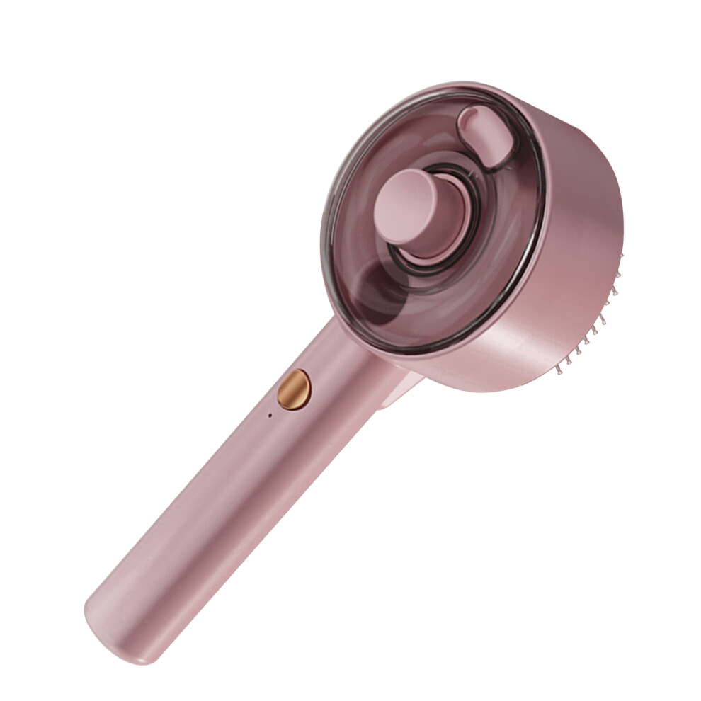 Self-Cleaning 3-in-1 UVC Pet Grooming Brush, 30mL, 160g, Pink & White