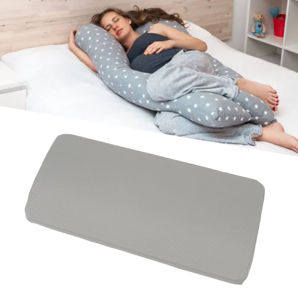 Memory Foam Lumbar Support Pillow 56x26x5cm Washable Cover for Beds & Chairs