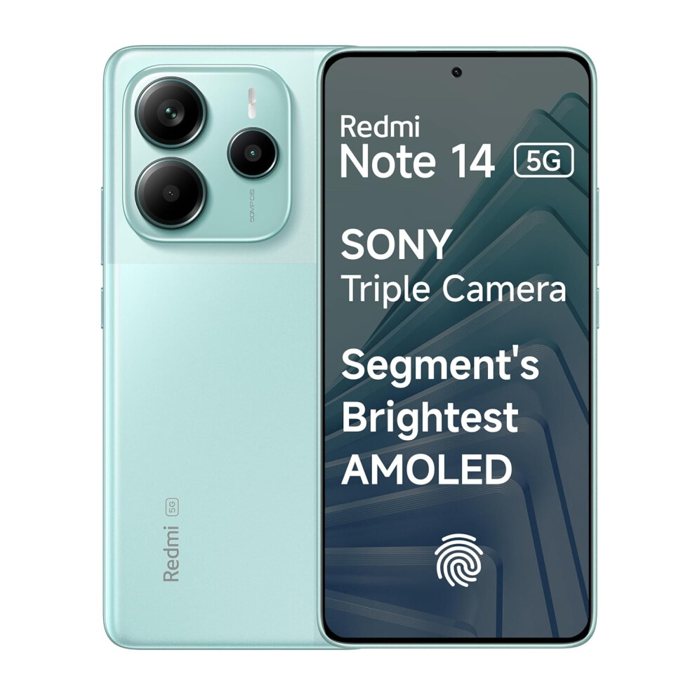 (Green) Xiaomi Redmi Note 14 5G Smartphone 8GB+256GB-image-OPC-PKBPZSR-NEW