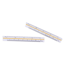 2Pcs Architectural Ruler Set, 12.5cm Plastic Mini Scale for Architects & Engineers