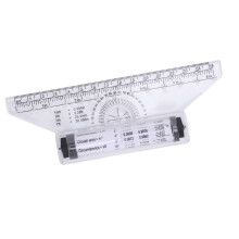 15cm Plastiklineal mit Protractor, Arc & Parallellinienzeichnung