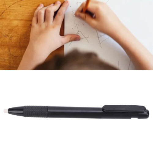 Mechanical Eraser Pen Retractable with 5 Refill - Precision Drawing & Writing