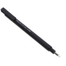 Kugelschreiber-Formradiergummi 2,3 mm Schwarz zum Zeichnen, Büro & Schule