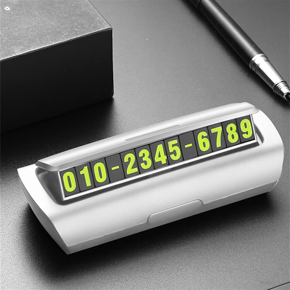 Car Decorate Hidden Temporary Parking Card For Smart Fortwo Forfour 453 451 450 Interior Accessory White 6447073427954