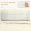 Homcom (Cream) HOMCOM King Size Bed Frame with Storage and Adjustable Headboard 5