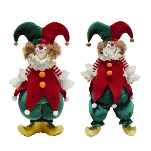 Elegant Christmas Clown Display Ornamnet-sitting position 2