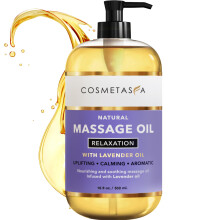 Lavendel-Entspannungsmassagel  keine Flecken, 100 % natrliche Mischung aus Spa-Qualittslen fr eine wohltuende, beruhigende Aroma-Massagetherapi