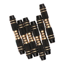 16 Grams Copper Dart Barrels Replacement Set, 6 Pieces, Black Color, Compatible with Standard Darts