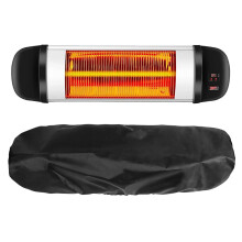 Patio Heater Covers for Outdoor Garden Heaters, Black Cloth Canopy Cover for Terrace Furniture, Silver and Frost Options