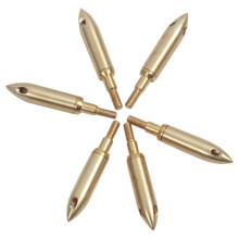 6Pcs Brass Whistling Broadheads, Sound Arrowheads for Hunting and Fun, Durable Arrow Tips for Archery Equipment