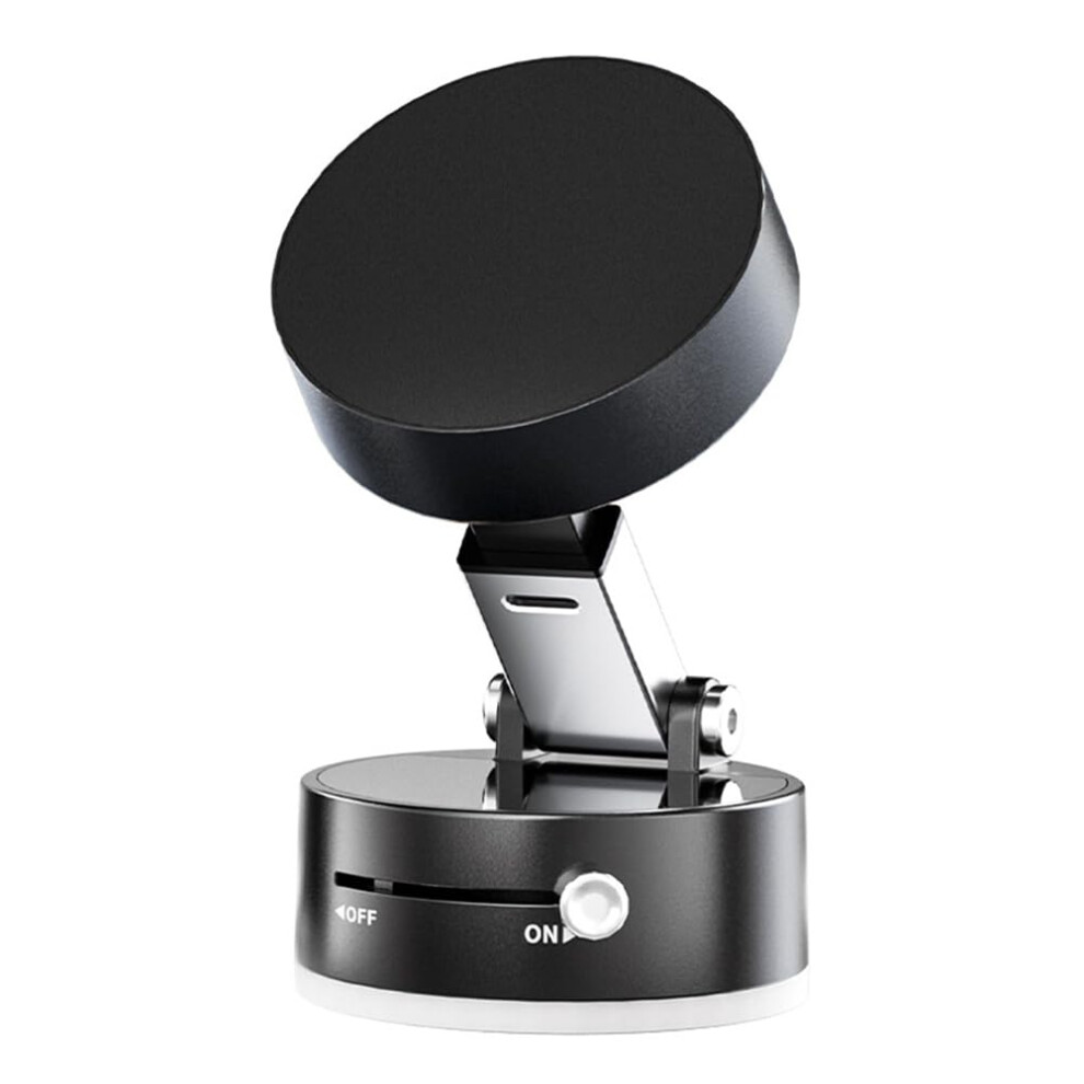 Mobile Phone Holder Car - 360 Adjustable Magnetic Vacuum Suction Cup Holder, Foldable Dashboard Mount For All Smartphones - Black 6038364100832
