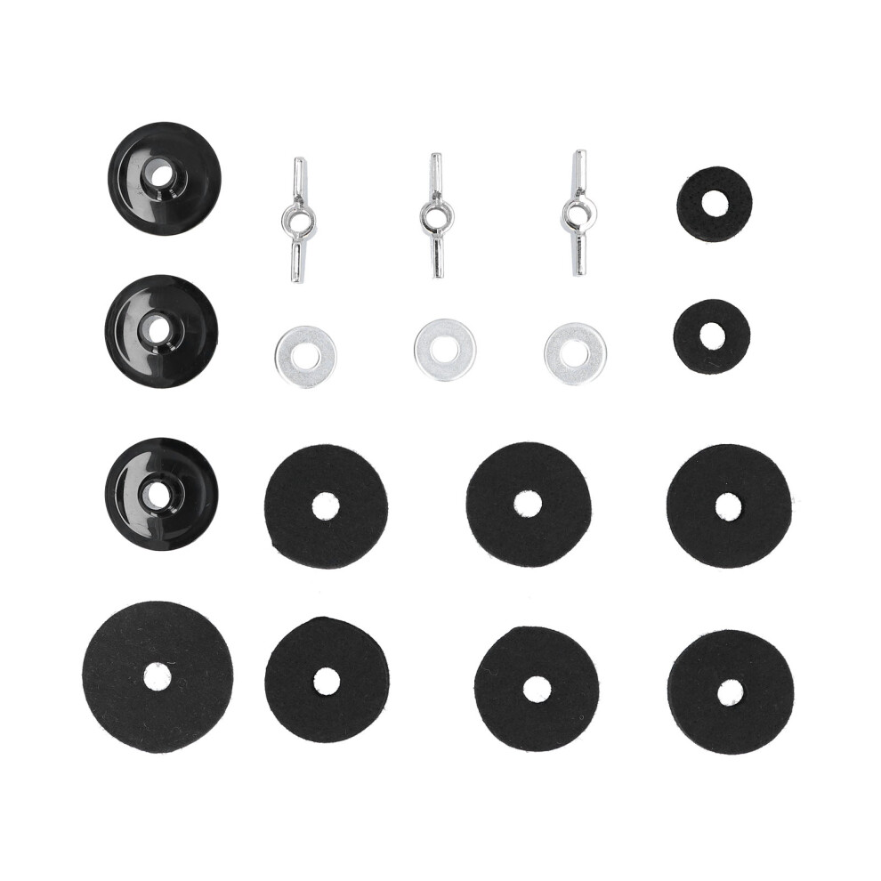 18PCS Cymbal Replacement with Base Wing Nut Washer