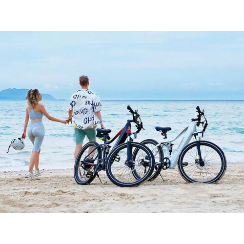 SameBike Bicicleta Elétrica de Montanha - SAMEBIKE - XD26-II-FT-BK - 48V 14Ah - 26 polegadas - Freios Mecânicos 1
