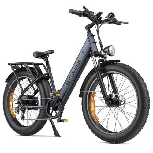 ENGWE Bicicleta elétrica VTC - ENGWE - E26 ST - 26 polegadas - Motor 250W - Autonomia 140km - Suspensão dupla
