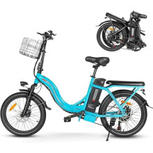 Bicicletta Elettrica Pieghevole - SAMEBIKE - CY20-FT-LB - 250W - 20 Pollici - Autonomia 60-110 km