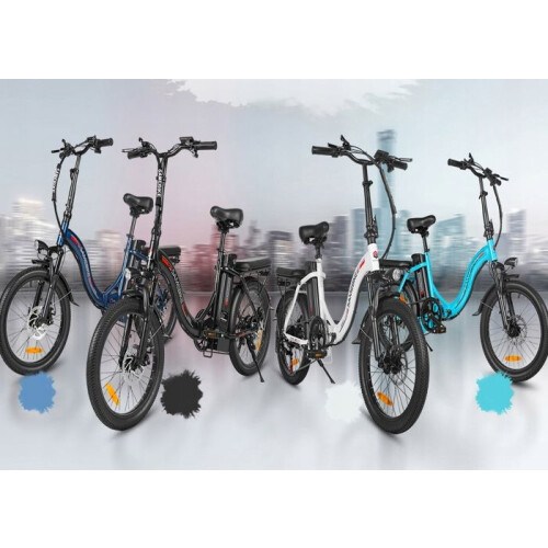 SameBike Bicicleta Elétrica Dobrável - SAMEBIKE - CY20-FT-LB - 250W - 20 Polegadas - Autonomia 60-110 km 1