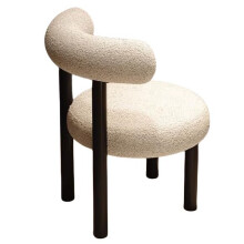 Modern White Makeup Chair for Girls' Bedrooms, Stylish Nail and Makeup Stool for Dressing Tables and Vanity Rooms