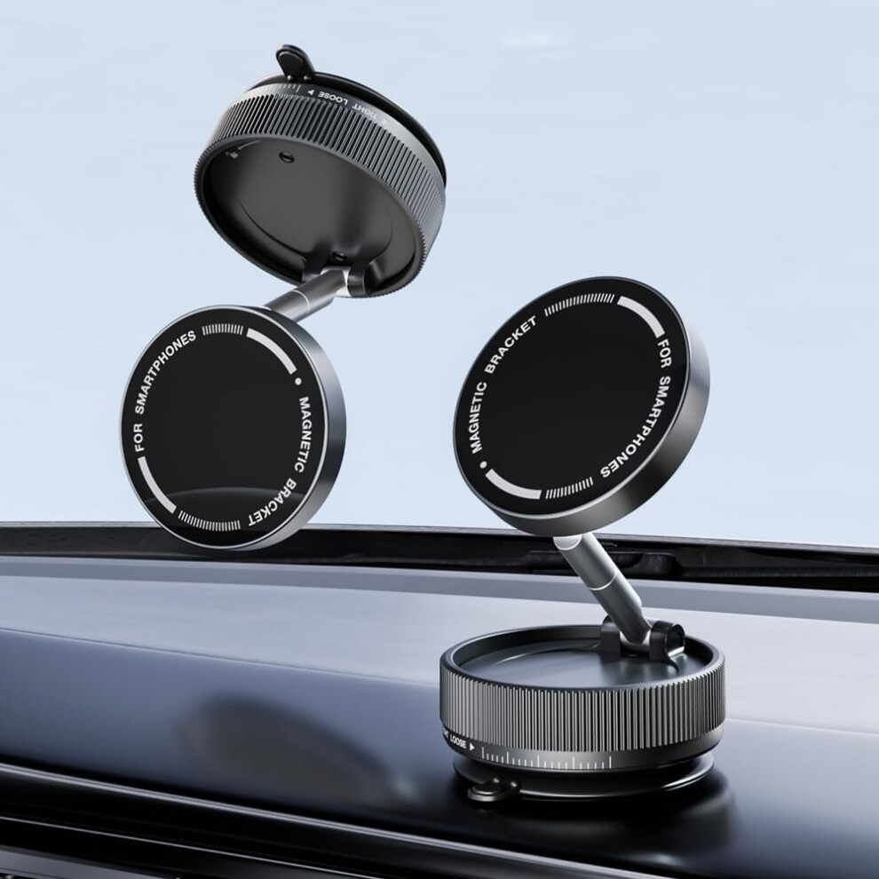Foldable Magnetic Car Phone Holder For Jaguar Xk Xk8 Xkr Xe Xf Xj Xfl, 360 Adjustable Phone Mount Black 9016109635099