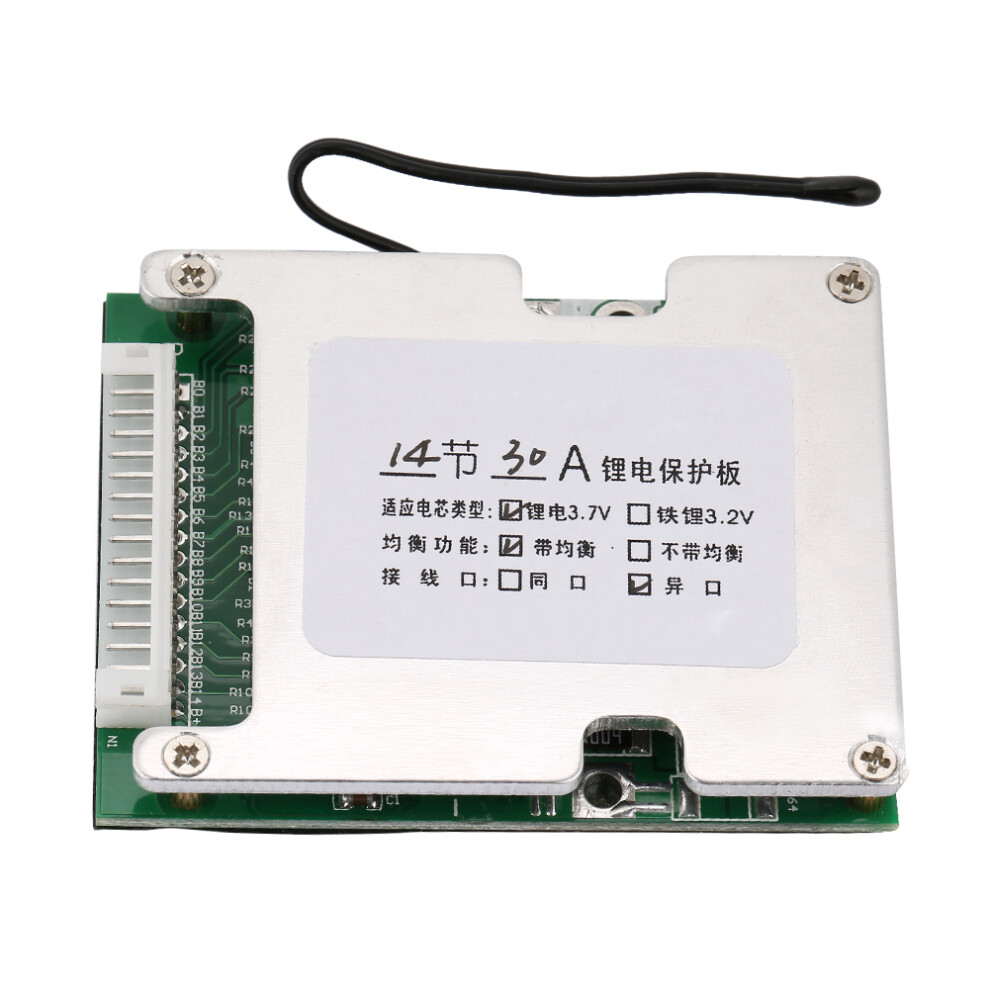 14S 30A Lithium Battery Protection BMS PCB Board