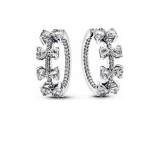 (11) Fashion New Original Brand 1:1 Logo 925 sterling silver star Mickey rose gold earrings, bow jewelry, ladies' romantic gift