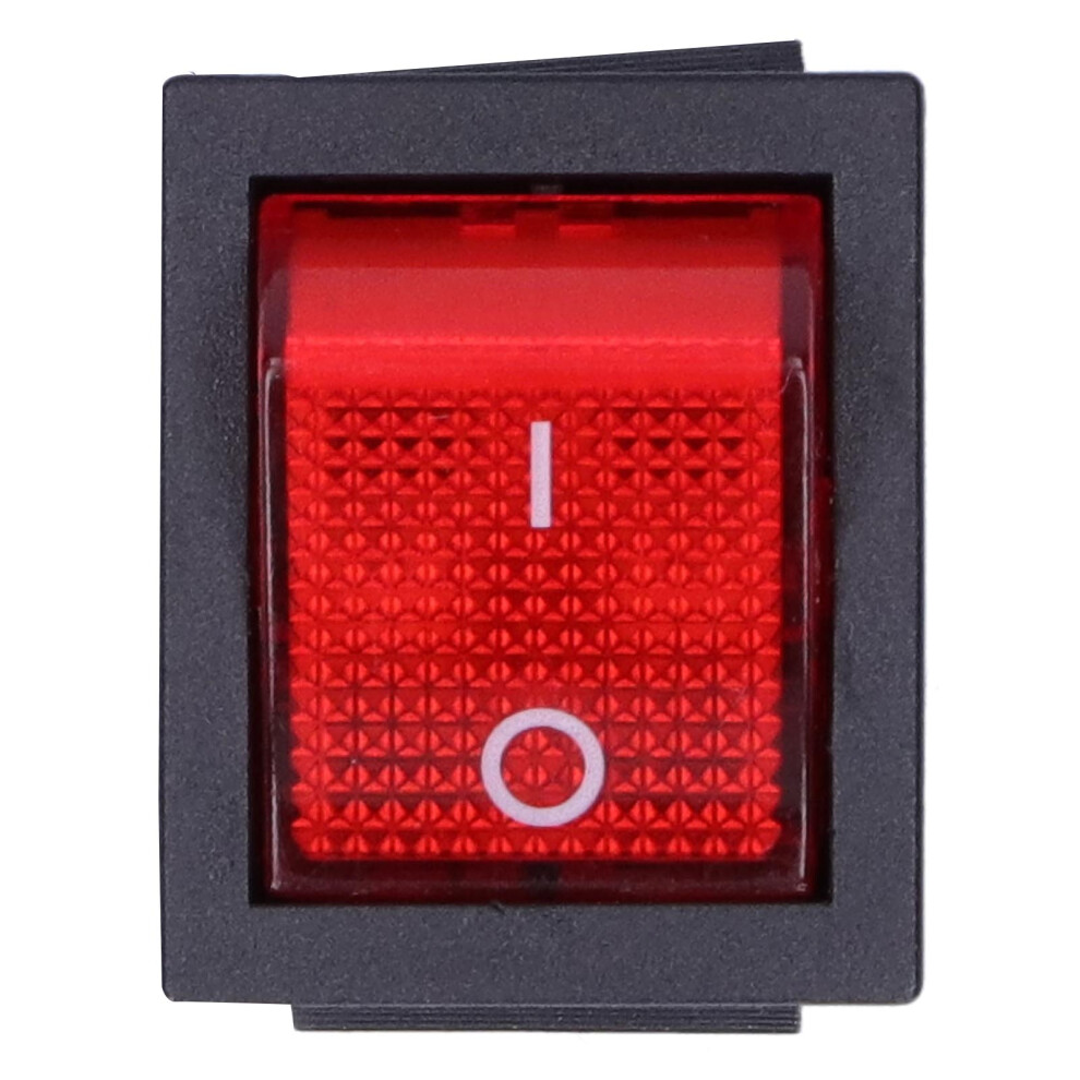 10Pcs Rocker Switch On/Off With 6‑Pin Red/Light