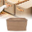 6pcs Fabric Clothes Storage Box Khaki 42x28x25cm Foldable Bin 5