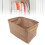 6pcs Fabric Clothes Storage Box Khaki 42x28x25cm Foldable Bin 15
