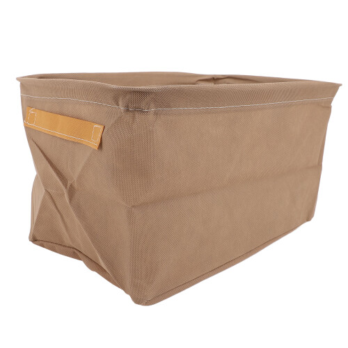 6pcs Fabric Clothes Storage Box Khaki 42x28x25cm Foldable Bin
