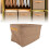 6pcs Fabric Clothes Storage Box Khaki 42x28x25cm Foldable Bin 7