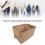 6pcs Fabric Clothes Storage Box Khaki 42x28x25cm Foldable Bin 4
