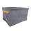 6 Pcs Gray Fabric Clothes Storage Boxes 48x28x25cm Foldable Bin 14
