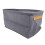 6 Pcs Gray Fabric Clothes Storage Boxes 48x28x25cm Foldable Bin 8