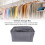 6 Pcs Gray Fabric Clothes Storage Boxes 48x28x25cm Foldable Bin 5