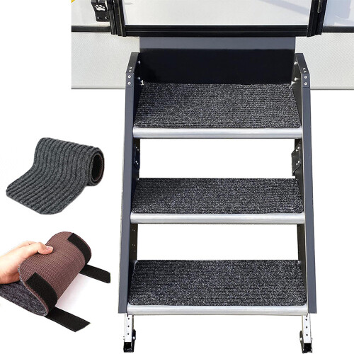 RV Step Covers, 4 PCS Camper Step Covers, RV Stair