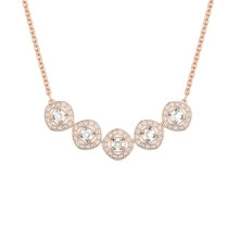 (5646715) High Quality Original Women's Necklace, Bracelet and Earrings Set, Angelic Square Series Jewelry Set, Fit Original Brand Suitable for Holiday Gifts