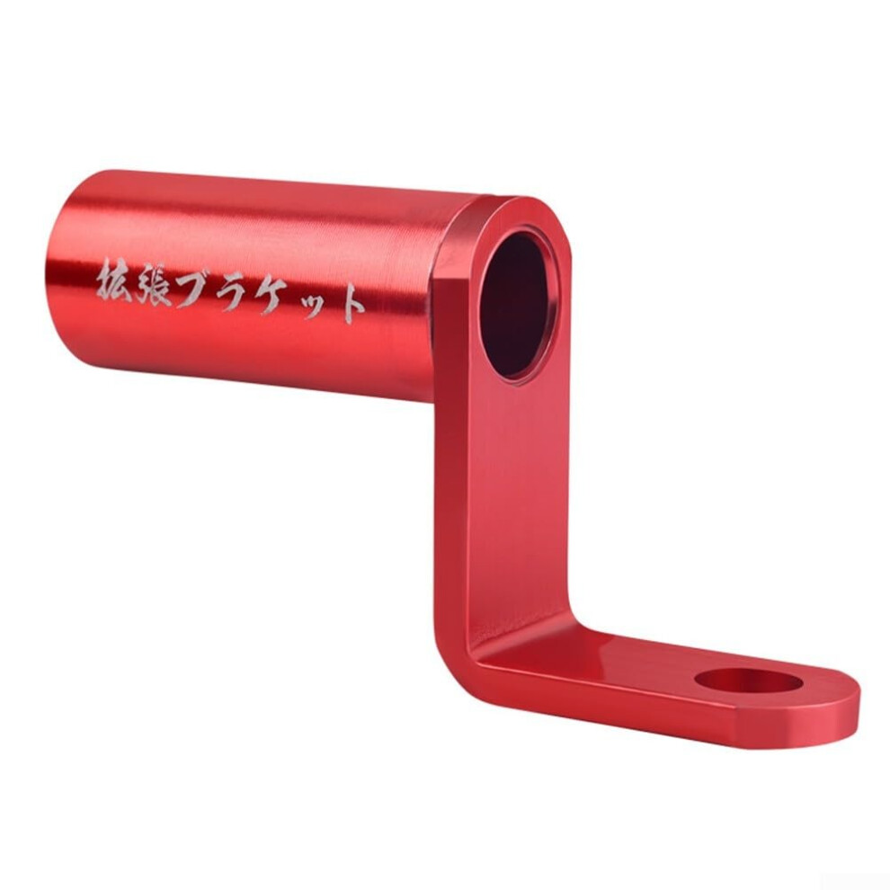 Motorcycle Rearview Mirror Mount Adapter With Aluminum Alloy Handlebar Bracket For Phone Holder And Volt Meter Gauge, Red 9016109635617