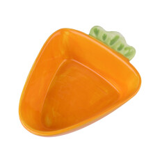 Rabbit Food Bowl Ceramic Pet Feeding Bowl for Hamsters, Dogs, Cats, Small Animals, Easy Clean, 6-Inch, Non-Slip Base