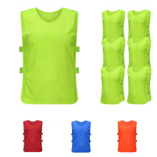 6 Pieces Football Training Harnesses 62 x 65 cm Green Sports Bibs for Men Women Adults and Juniors 170-200 cm Height