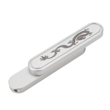 Metal Push Slider Toy - Silver, 15x72x12mm Fingertip Mechanical Fidget