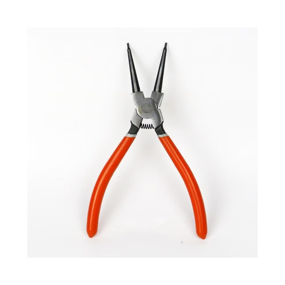7" Orange Red Heavy Duty Extra Long External Retaining Ring Plier For Circlip Removal, Slip-Joint And Needle-Nose Pliers 6038364102218