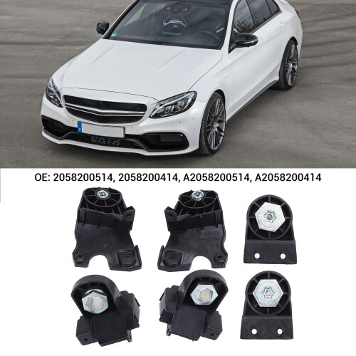 Left Right Headlight Bracket Tab Repair Kit for C-Class W205 2015-2021 2