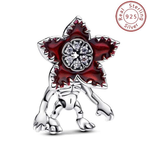 (GW-7) Hot Toy Strange Thing 925 Sterling Silver Beads Compatible Original Brand 1:1 Logo Bracelet Original DIY Jewelry Pendant Gift, New Hot Series